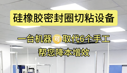 「視頻」一機(jī)替六人工，硅橡膠密封圈切粘設(shè)備更高效！