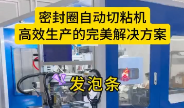 「視頻」密封圈自動(dòng)切粘機(jī)，高效生產(chǎn)的完美解決方案